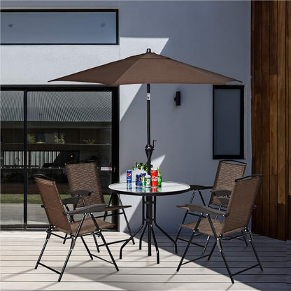 Vouwstoelen Set – Tuinstoelen – Terrasstoelen – Campingstoelen – Klapstoelen – Verstelbare Rugleuning – Weerbestendig Tot 135kg Capaciteit