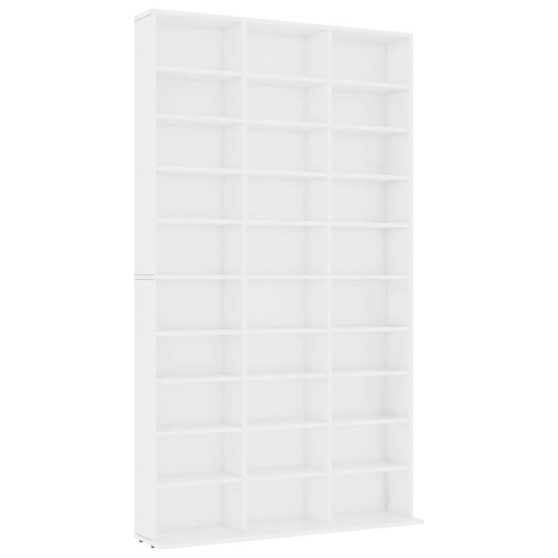 Boekenrek – Boekenkast – Boekenplank – Wandrek – Opbergkast – Wit – Ruim 102x16x177,5 cm – Stevig Hardhout & Kunsthout