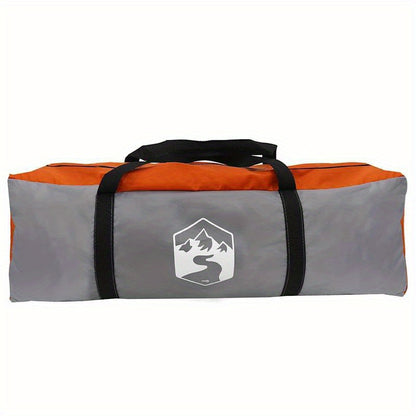 Dome Tent with Roof and Storage with Air Vent Gray and Orange Removable Temporary Outdoor Available in All Seasons