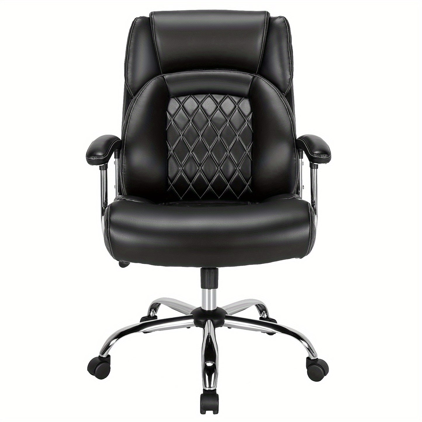 Bureaustoel – Office Chair – Ergonomische Stoel – Bureaustoelen – Computerstoel – Verstelbare Hoogte & Rugleuning – Zware Metalen Basis tot 181 kg