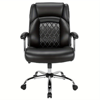 Bureaustoel – Office Chair – Ergonomische Stoel – Bureaustoelen – Computerstoel – Verstelbare Hoogte & Rugleuning – Zware Metalen Basis tot 181 kg