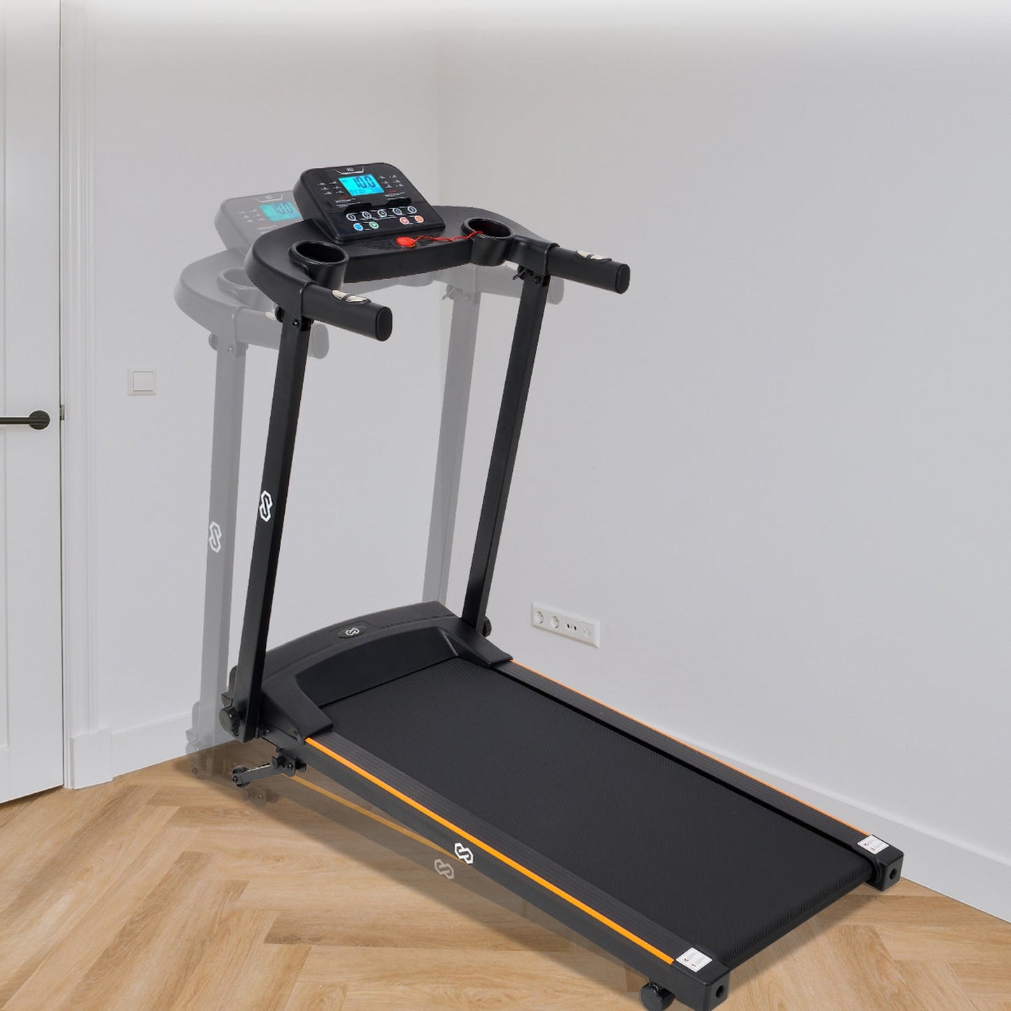 Loopband – Treadmill – Fitnessapparaat – Hardloopband – Wandelband – Vijflagen Schokabsorptie – 12 Trainingsprogramma’s