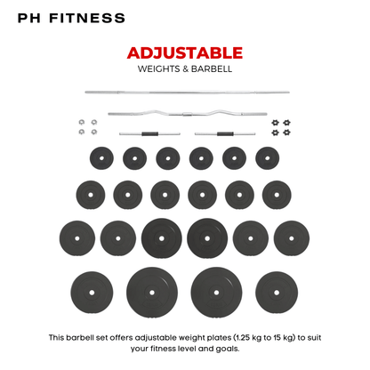 Weight Set 100KG – Adjustable Weights for Strength Training and Full-Body Workouts