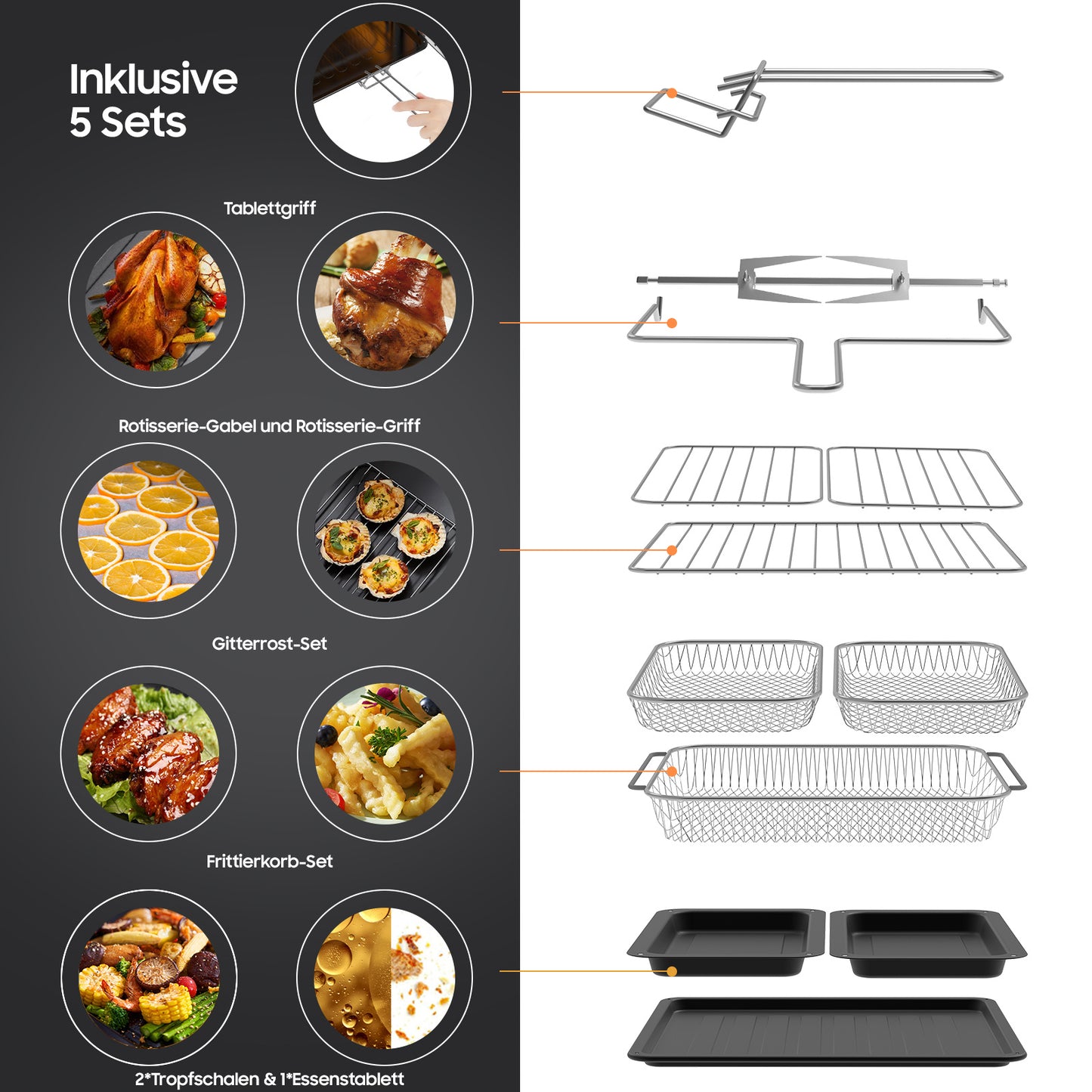 Airfryer – Heteluchtfriteuse – Friteuse – Heteluchtoven – Gezond Koken – 23L XXL Inhoud – Dual-Zone Met Koekprogramma’s & Verlichting