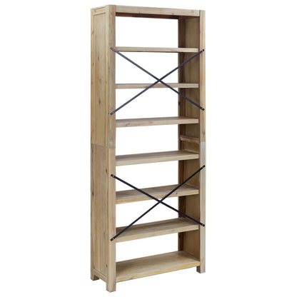 Boekenkast – Boekenkastje – Boekenrek – Vakkenkast – Stellingkast – Massief Acaciahout – 7 Open Planken