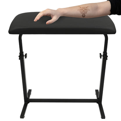 Heavy-Duty Adjustable Tattoo Arm & Leg Rest Stand with Large Sponge Pad - 340° Rotatable, 66.98-100.0cm Height, 176.4 Capacity, Sturdy Iron/PVC & -Slip Base for Tattoo Studios, Salons, Use - Portable, Easy Assembly, Modern B
