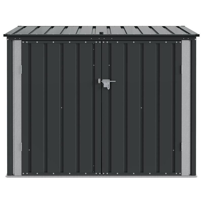 Tuinopbergbox – Tuinkist – Opbergkist – Buitenkast – Opbergbox – Zwart Staal – 151,5 x 82 x 110,5 cm – Stevig & Ruim