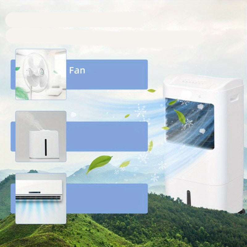 Mobiele Airco – Draagbare Airconditioner – Koelventilator – Luchtbevochtiger – Compact Design – 15L Waterreservoir – Timerfunctie