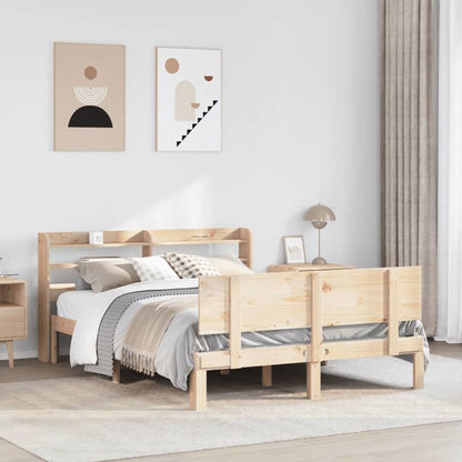Bedframe – Bedombouw – Ledikant – Slaapbank – Eenpersoonsbed – Massief Dennenhout – 120x200 cm – Eenvoudig Demonteerbaar