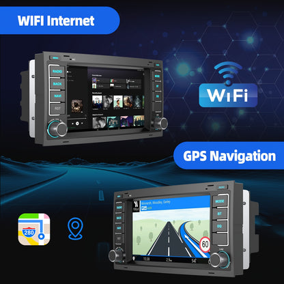 Autoradio – Multimedia Speler – Car Stereo – Auto Radio – Auto Multimedia – 7 Inch HD Touchscreen – Android 14 Systeem & Draadloze CarPlay