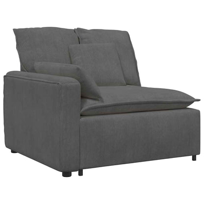Modulaire Bank – Modulaire Banken – Modulair Sofa – Modulair Zitmeubel – Donkergrijze Corduroy Bekleding – Stevig Metalen Frame