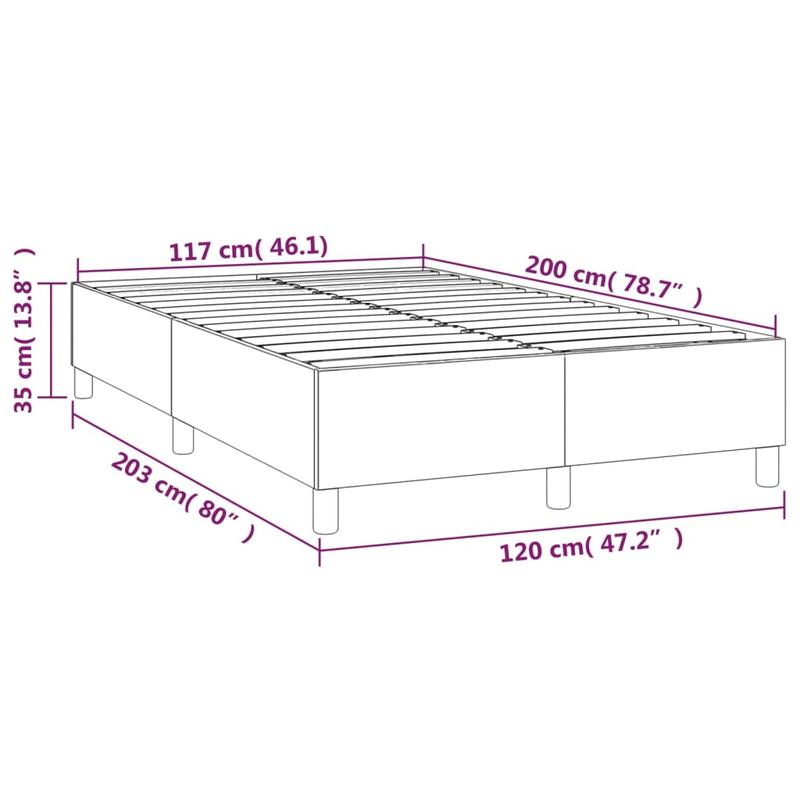 Modern Minimalist Bed Frame - Heavy-Duty Platform Bed with Easy Assembly, No Box Spring Needed, Sturdy Wooden Construction - Mattress-Friendly Design for All Seasons - Ideal for Small Spaces & Contemporary Bedrooms - Grigio S
