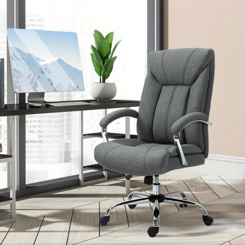 Ergonomische Bureaustoel – Kantoorstoel – Werkstoel – Computestoel – Verstelbare Stoel – Aluminium Frame – Handmatige Rugleuning