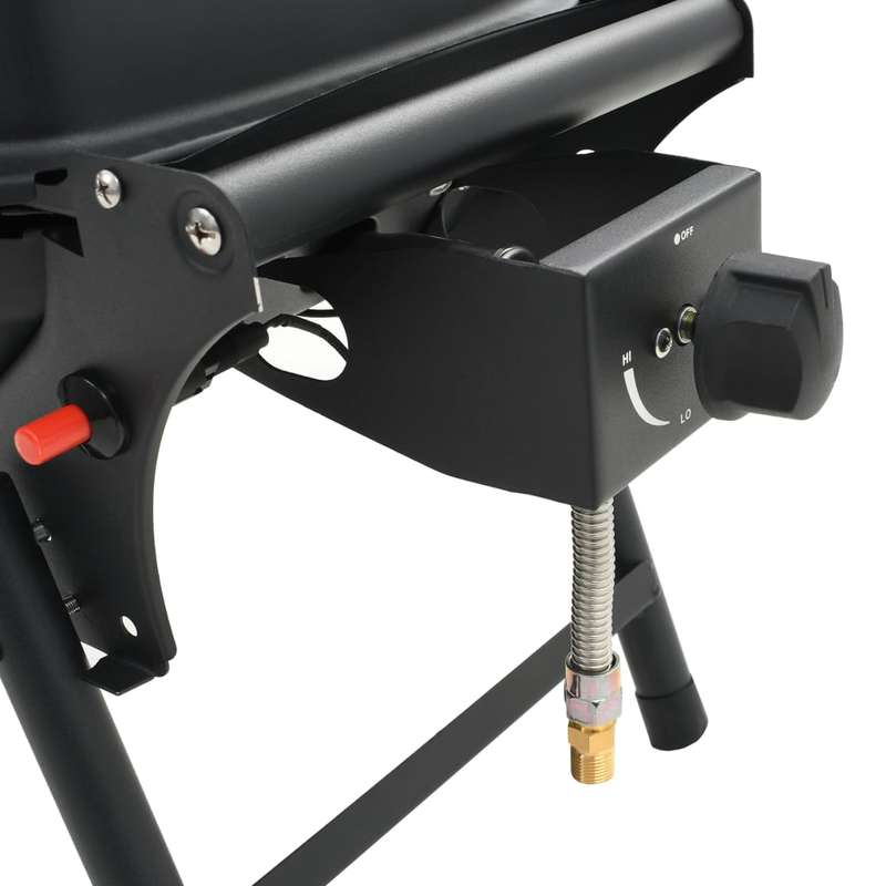 Mobiele Barbecue – Draagbare Grill – Tafelbarbecue – Gasbarbecue – Zwarte Kookplaat – 4,2 kW Brander – Gietijzeren Grillplaat