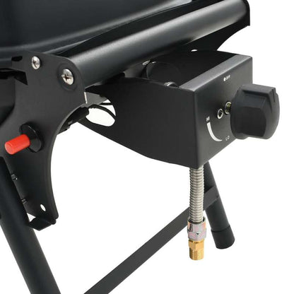 Mobiele Barbecue – Draagbare Grill – Tafelbarbecue – Gasbarbecue – Zwarte Kookplaat – 4,2 kW Brander – Gietijzeren Grillplaat