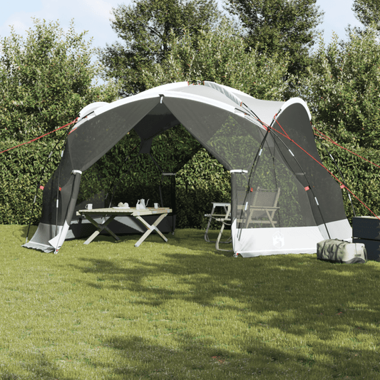 Muggennet – Campingnet – Insectennet – Anti-muggen Net – Tentnet – Grijs – Voor 8 Personen – Ademend Polyester – Met Deur en Rits