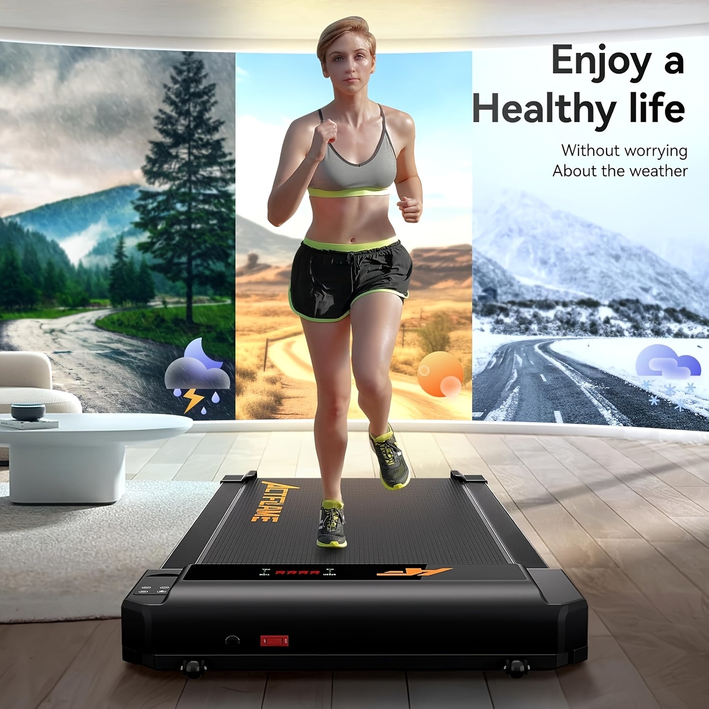 Loopband – Wandelband – Walking Pad – Treadmill – Hometrainer – Inklapbaar En Compact – 0-6 Km/u Met Hellingsfunctie – Draagvermogen 120 Kg