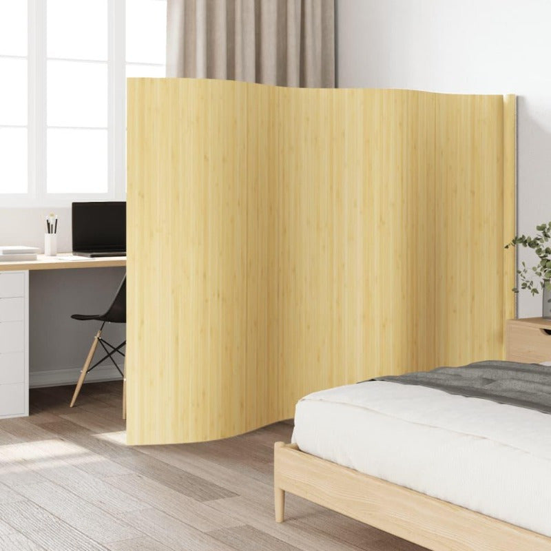 Bamboescherm – Privacy Scherm – Tuinscherm – Afzetting – Balkonscherm – Beige – 165x400 cm – Duurzaam Hardhout Bamboe – Lichtgewicht & Eenvoudig te Plaatsen