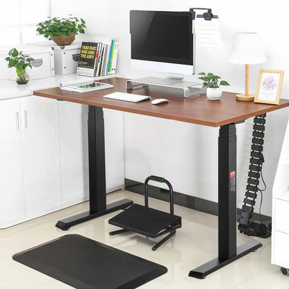 Elektrisch Zit-Sta Bureauframe – Verstelbaar Bureauframe – Bureau Onderstel – Zit-Sta Bureau – Hoogte Verstelbaar Bureau – Dubbele Motor – SPCC Staal 65-129 cm Hoogte - Zwart
