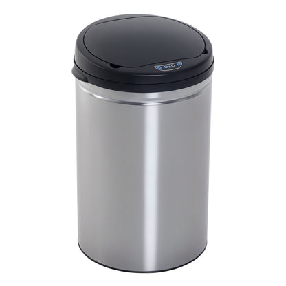 Automatische Prullenbak – Sensorafvalbak – Bewegingssensor Prullenbak – Afvalcontainer – Sensor Afvalbak Zwart Zilver – 30 Liter – Zacht Sluitend Deksel – Waterdicht Ontwerp