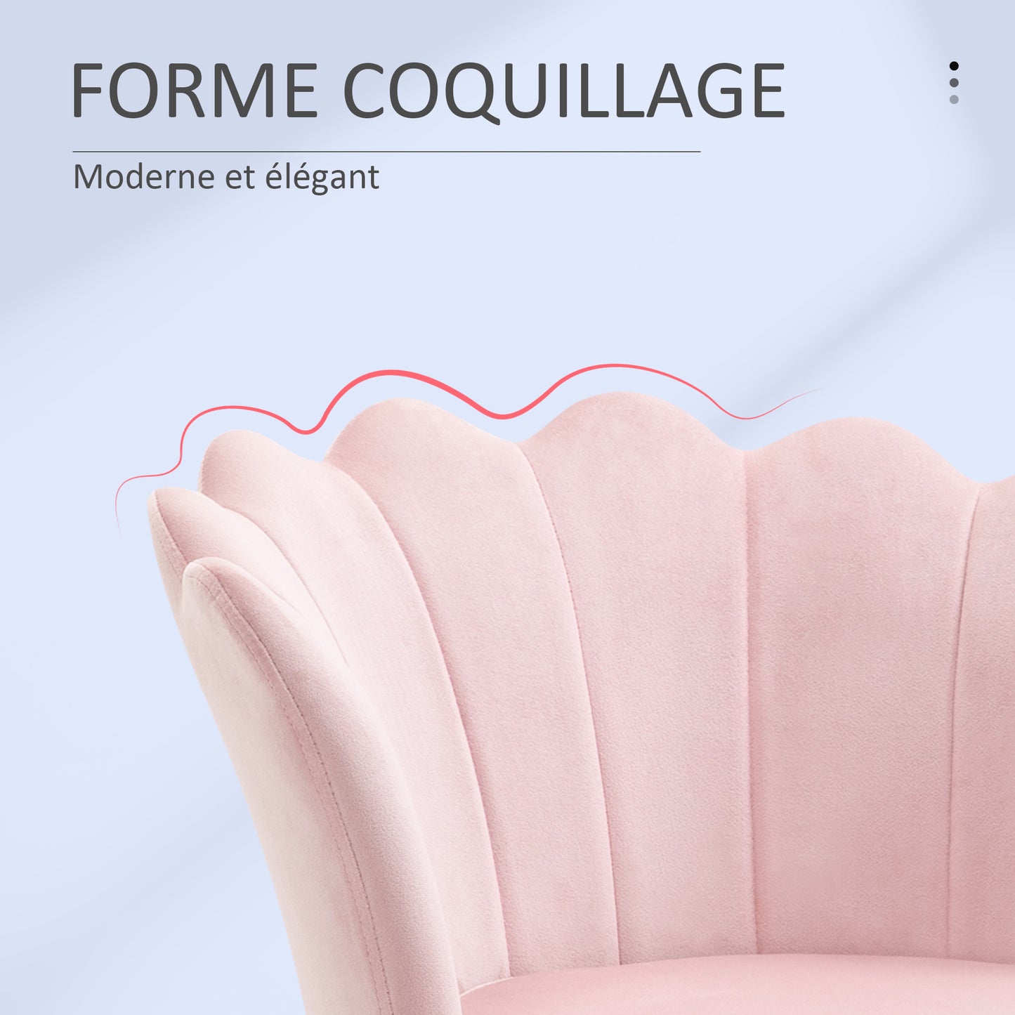 Draaifauteuil – Fauteuil – Lounge Stoel – Velvet Stoel – Shell Chair – Roze Velours – 360° Draaibaar – Stijlvol Metalen Frame