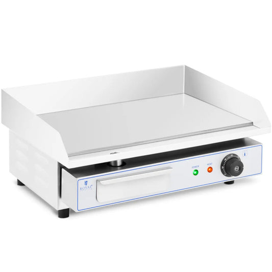 Elektrische Grillplaat – Tafelgrill – Bakplaat – Gourmetplaat – Teppanyaki – Glad Grilloppervlak 550x400 mm – Krachtig 3000W met Automatische Thermostaat