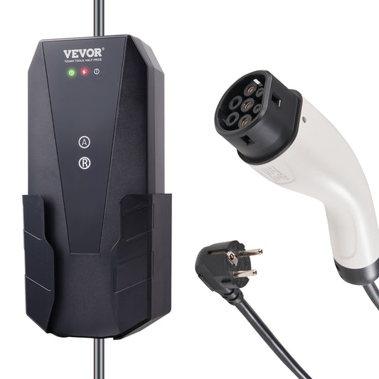 Elektrische Laadpaal – EV Oplader – Mobiele Lader – Thuislader – Laadstation – 3,7 kW 16A – 8,5 Meter Kabel IP66 Waterdicht