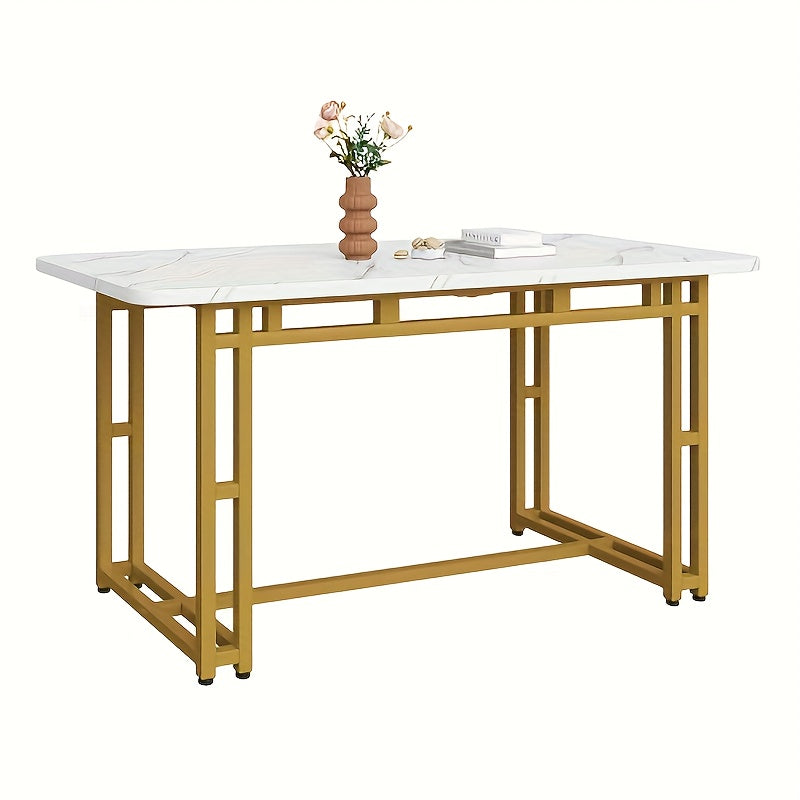 Uitbreidbare Eettafel – Uitschuifbare Tafel – Verlengbare Tafel – Eettafel 6 Personen – Zwart Tafelblad – Bamboo Poten – Compact & Lichtgewicht – Volledig Gemonteerd