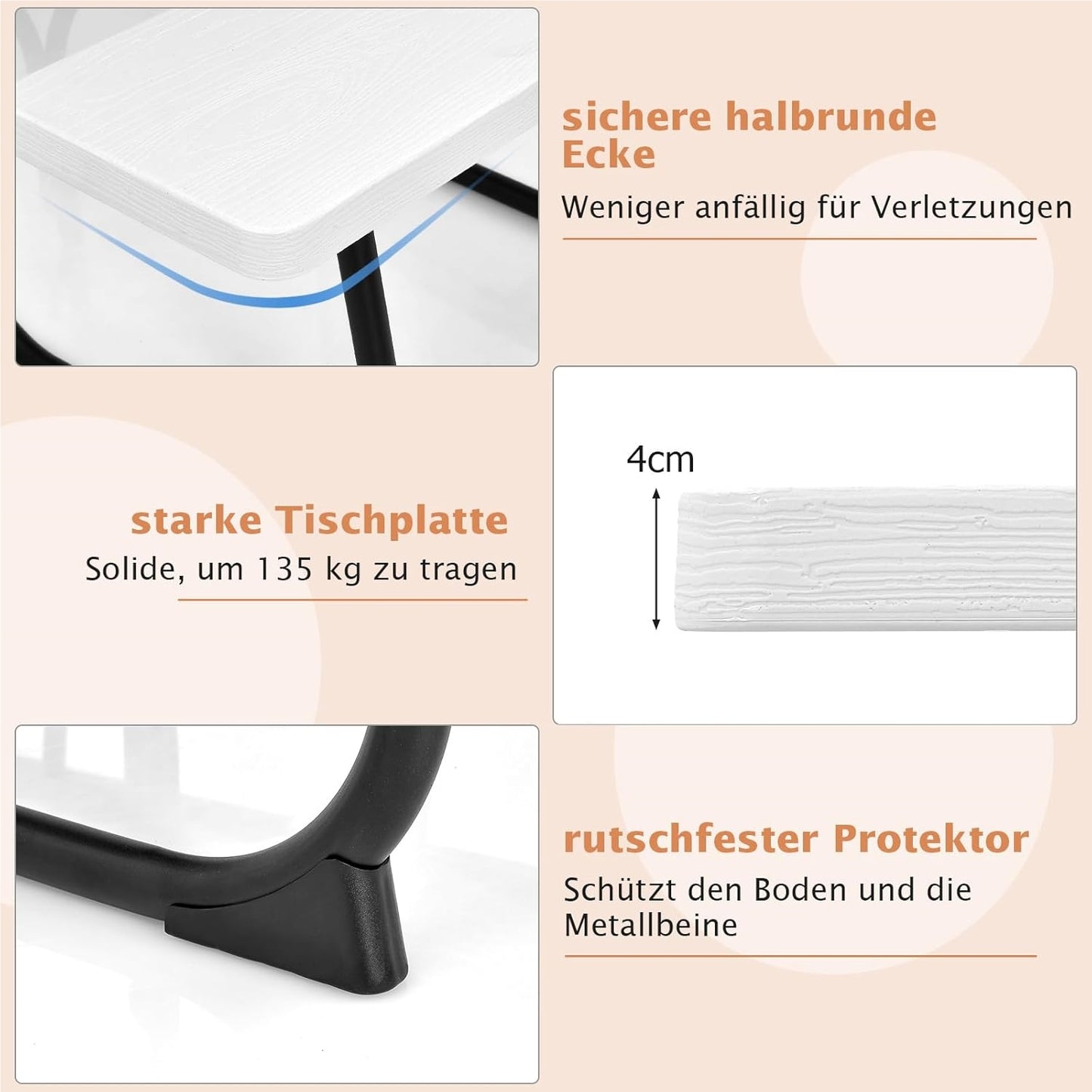 Tuinset 8 Personen – Tuinmeubel – Terrasset – Buitenmeubilair – Buiten Zitgroep – Vierkante Tafel – Weerbestendig HDPE – Parasolhouder