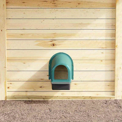 Easy to assemble Chicken Niches 4pcs Wall Mounting Dark Green ventilated weather resistant small animal fence and cage