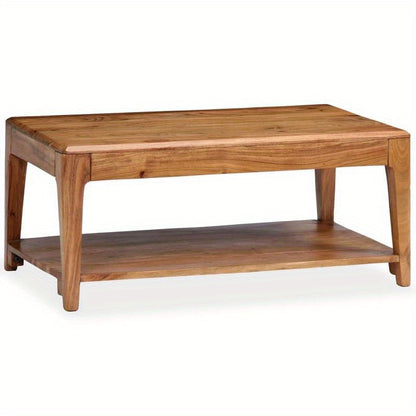Salontafel – Koffietafel – Tafelblad – Woonkamertafel – Houten Tafel – Massief Hout – 88x50x38 cm – Verwijderbaar Tafelblad
