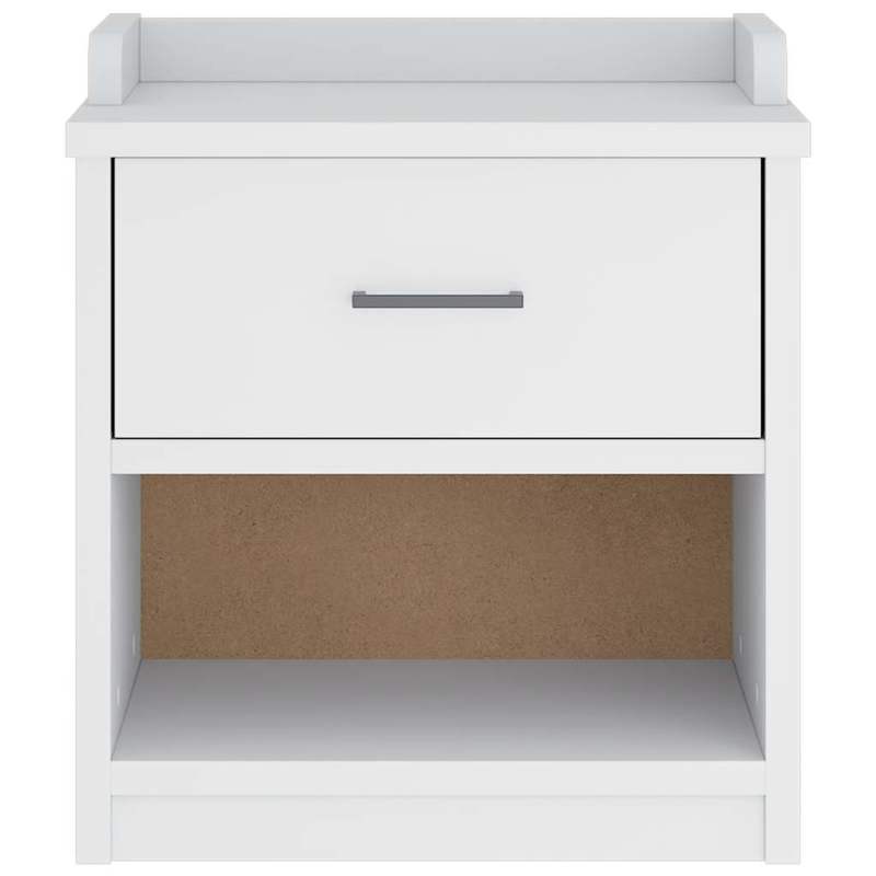 Modern White Solid Pine Hallway Bench with Shoe Storage, 45x40x50cm, Minimalist Design for Entryway or Living Room, Durable and Stylish Organizer for Shoes and Accessories