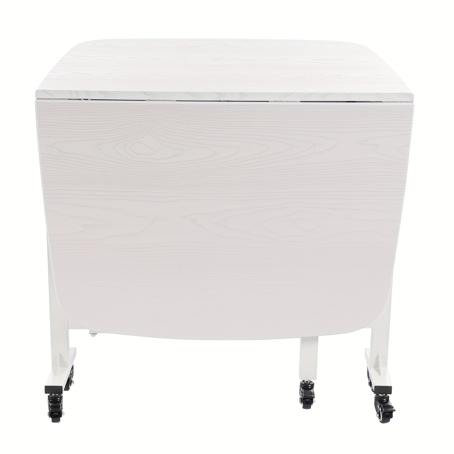 Opvouwbare Tafel – Klaptafel – Opbergtafel – Serveertafel – Verrijdbare Tafel – Wit – 120x80x75 cm – Stevig Stalen Frame