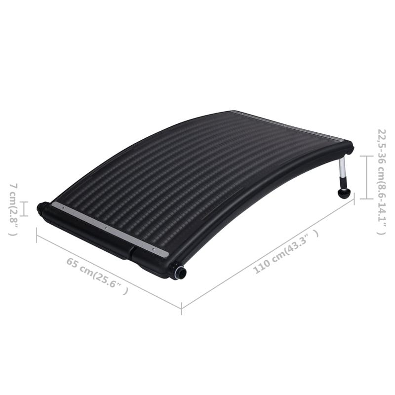Zonneverwarming Paneel – Solar Verwarming – Zwembad Verwarming – Zonnepaneel – Energiezuinig – HDPE Aluminium – Compact 110x65 cm