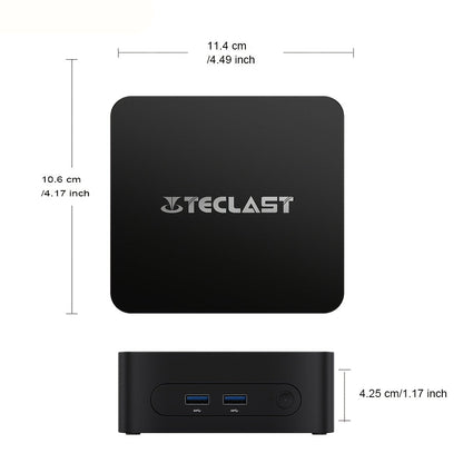Mini PC – Mini Desktop Computer – Compact PC – Kleine Computer – Windows PC – 16GB DDR4 – 512GB SSD – Intel N150 CPU – 4K@60Hz Display – USB Type A & C – Wifi 5.0 – RJ45 Ethernet