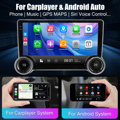 Android 14 Car Stereo – Auto Multimedia Systeem – Navigatie Unit – Touchscreen Radio – Draadloze CarPlay – 10,1 Inch IPS Scherm – 4GB RAM & 64GB Opslag – AHD Achteruitrijcamera & Externe Microfoon