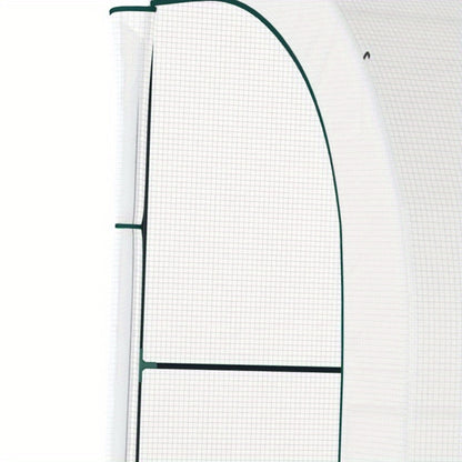 Kweektent – Growtent – Growbox – Plantenkas – Kweekkast – Stevig Stalen Frame – 300x150x213 cm – Winterbestendige Transparante Folie – Wit