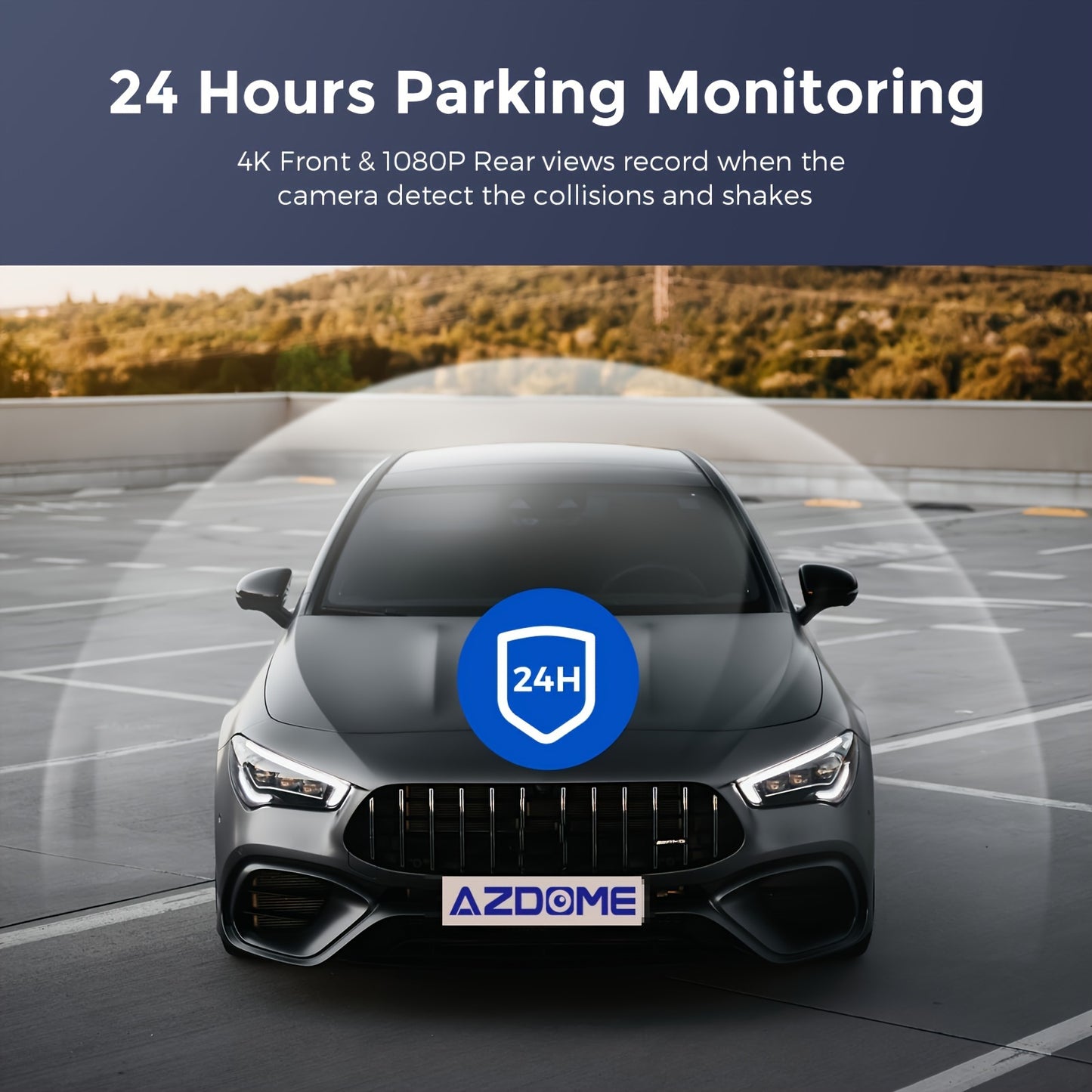 Dashcam – Autocamera – Dashboardcamera – Camera voor Auto – Dual Cam – 4K Ultra HD – 3-Kanaals Met IR Nachtzicht – 6,1cm IPS Scherm