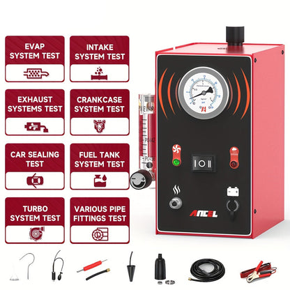Lekdetectieapparaat – Rook- en Lektester – Lekkagezoeker – Rookmachine – Lekdiagnose – Compact en Draagbaar – 12V Aansluiting