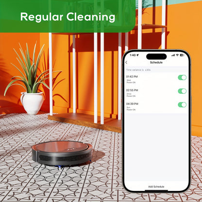 Robotstofzuiger – Robot Cleaner – Automatische Stofzuiger – Draadloze Zuiger – Slimme Schoonmaker – 4500 mAh Batterij – Wi-Fi Bediening