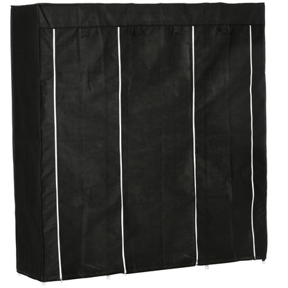 Kledingkast – Garderobekast – Stoffen Kast – Kleerkast – Opbergkast – Stevig Non-Woven Materiaal – Met Ritsdeuren en 10 Vakjes