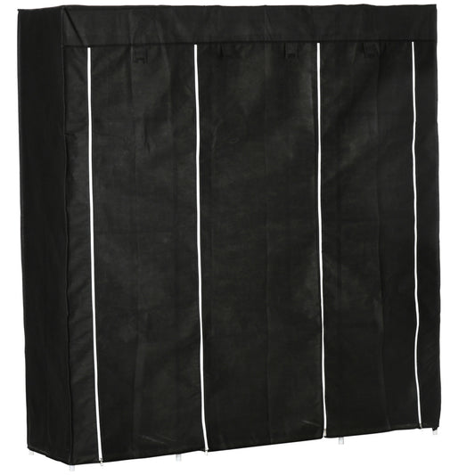 Kledingkast – Garderobekast – Stoffen Kast – Kleerkast – Opbergkast – Stevig Non-Woven Materiaal – Met Ritsdeuren en 10 Vakjes