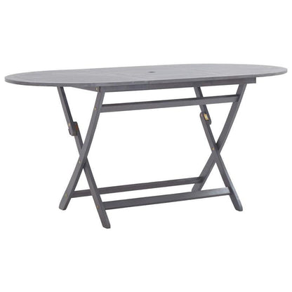 Tuintafel Inklapbaar – Opvouwbare Tuinset – Buitentafel – Picknicktafel – Campingtafel – Stevig Acaciahout – 160x85x75 cm