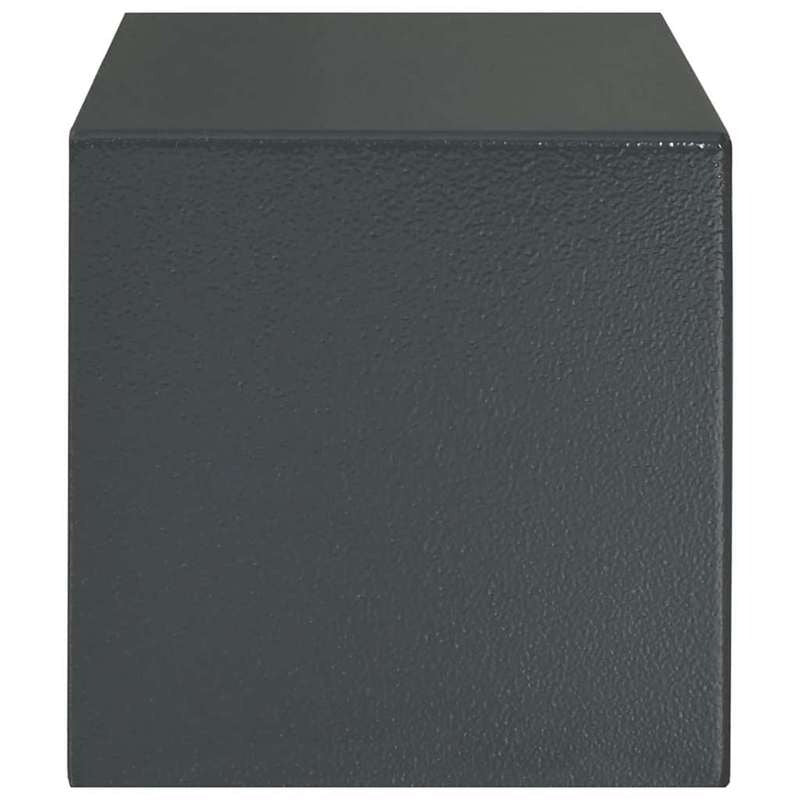 Kluis – Veiligheidskast – Geldkist – Bewaarbox – Safe – Donkergrijs Stalen Beveiligingskluis – Compact 20x31 cm – Stevig Anti-Inbraakslot