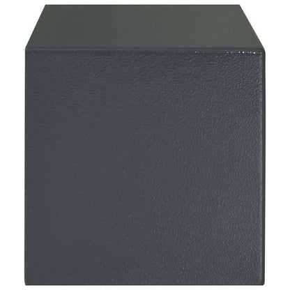 Kluis – Veiligheidskast – Geldkist – Bewaarbox – Safe – Donkergrijs Stalen Beveiligingskluis – Compact 20x31 cm – Stevig Anti-Inbraakslot
