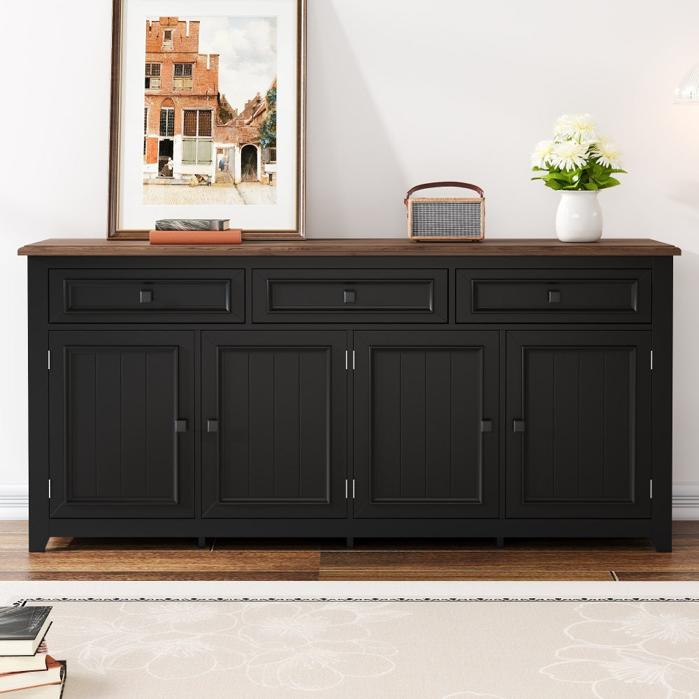 Modern Minimalist Sideboard and Storage Cabinet | Ample Storage Space, Crockery Storage, Floor Mount, Metal Material, Dimensions: 160L x 35W x 76H cm, Tailored to Meet Individual Requirements