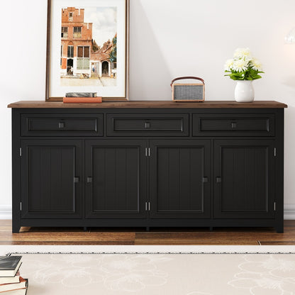 Modern Minimalist Sideboard and Storage Cabinet | Ample Storage Space, Crockery Storage, Floor Mount, Metal Material, Dimensions: 160L x 35W x 76H cm, Tailored to Meet Individual Requirements