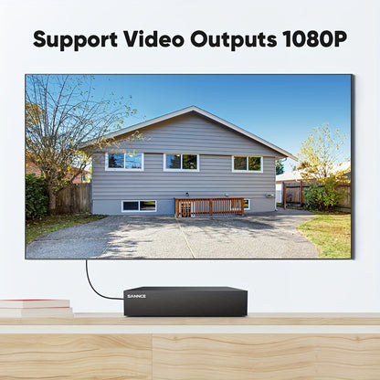 Beveiligingscamera – DVR Recorder – Camerabewaking – Bewakingscamera – Beveiligingssysteem – 1080P Resolutie – Intelligente Personen- en Voertuigdetectie