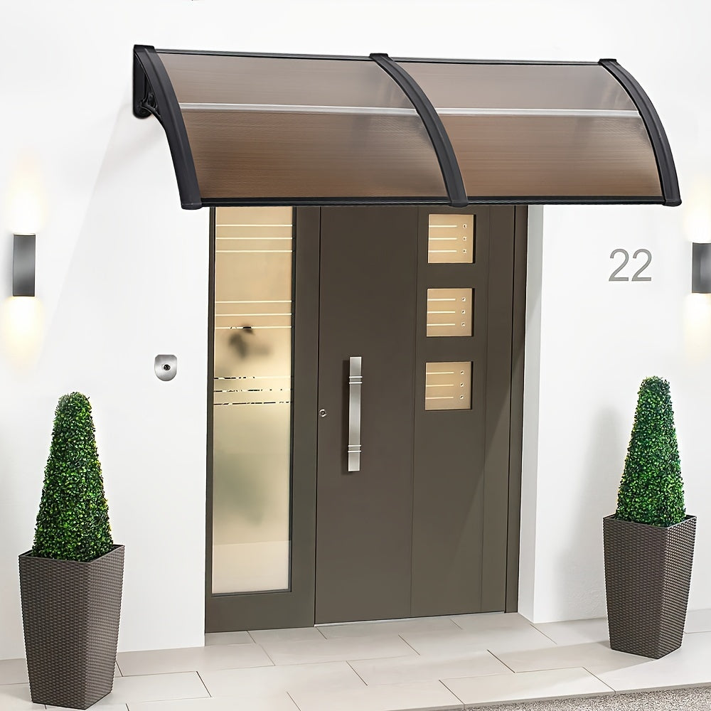 Zonnescherm – Zonwering – Uv-scherm – Privacyscherm – Inklapbaar – 2 Stuks – 120x80 cm – Polycarbonaat Panelen – Zwart Pp Frame – Eenvoudige Montage – Duurzaam & Uv-beschermend
