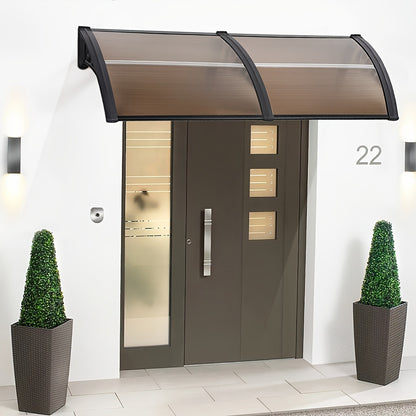 Zonnescherm – Zonwering – Uv-scherm – Privacyscherm – Inklapbaar – 2 Stuks – 120x80 cm – Polycarbonaat Panelen – Zwart Pp Frame – Eenvoudige Montage – Duurzaam & Uv-beschermend